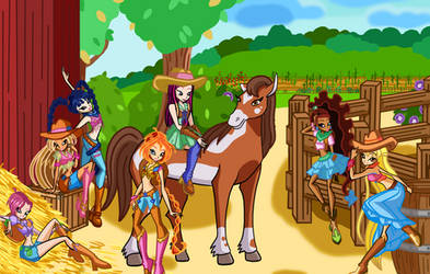 Deviantart Request Winx Club Western Group Photo