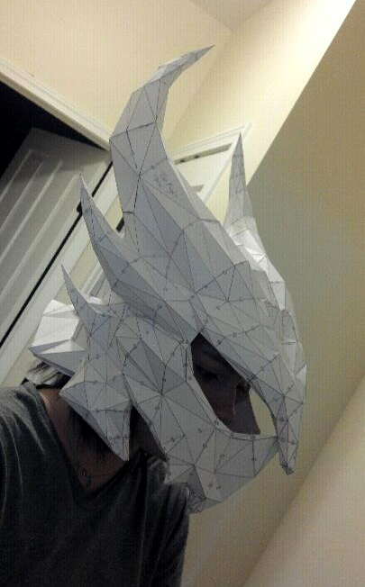 Daedric Helmet Pepakura