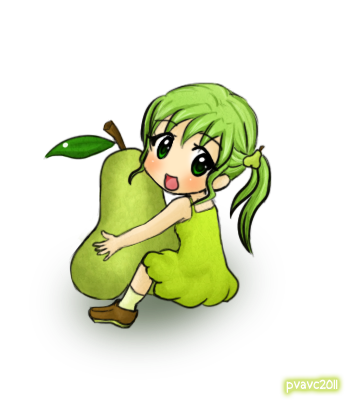 Pear girl x3