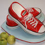 Red Converse All-Stars cake