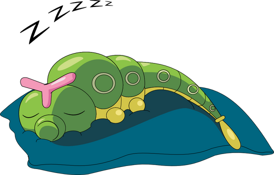 Caterpie Napping