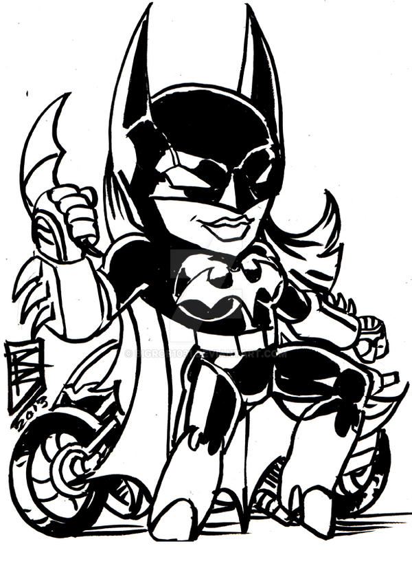 Chibi batgirl wip1