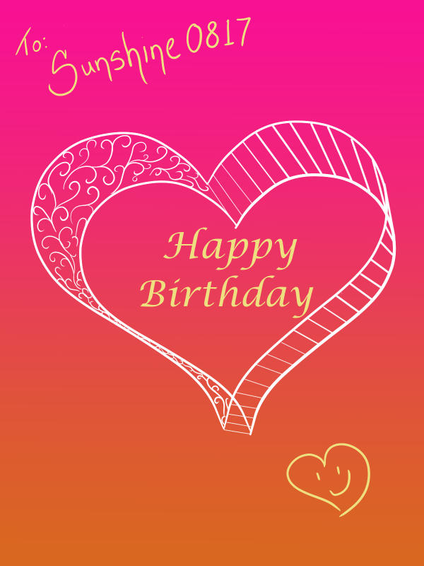 Happy Birthday Sunshine by Cari-Lyn on DeviantArt
