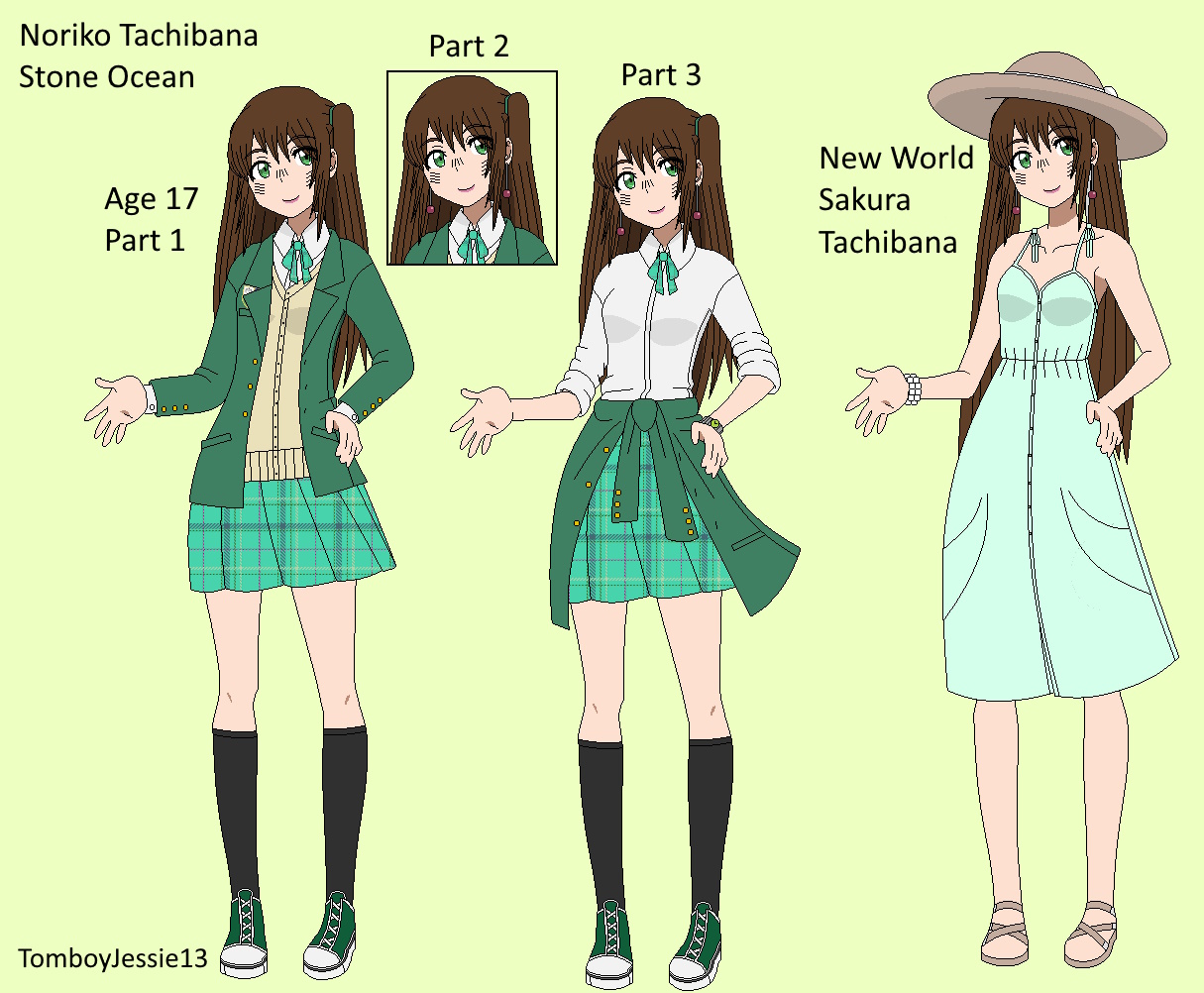 Jojo x OC - Part 6!Noriko Tachibana's fashion by TomboyJessie13 on ...