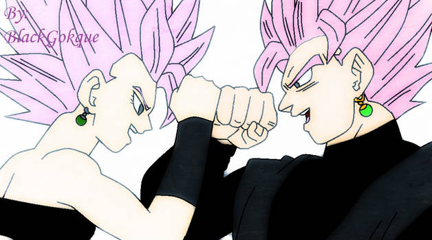 Black Goku VS Black Caulifla