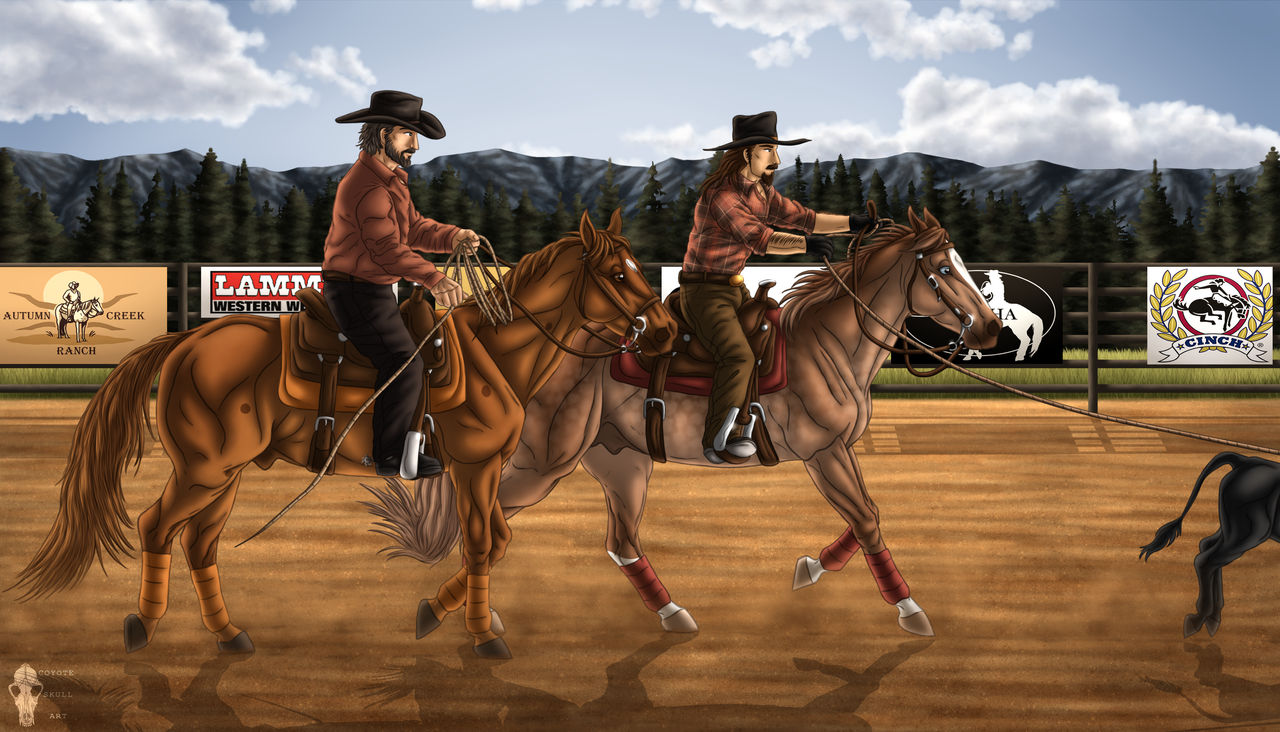 Eli and Joe Team Roping @ WHA Rodeo in the Rockies