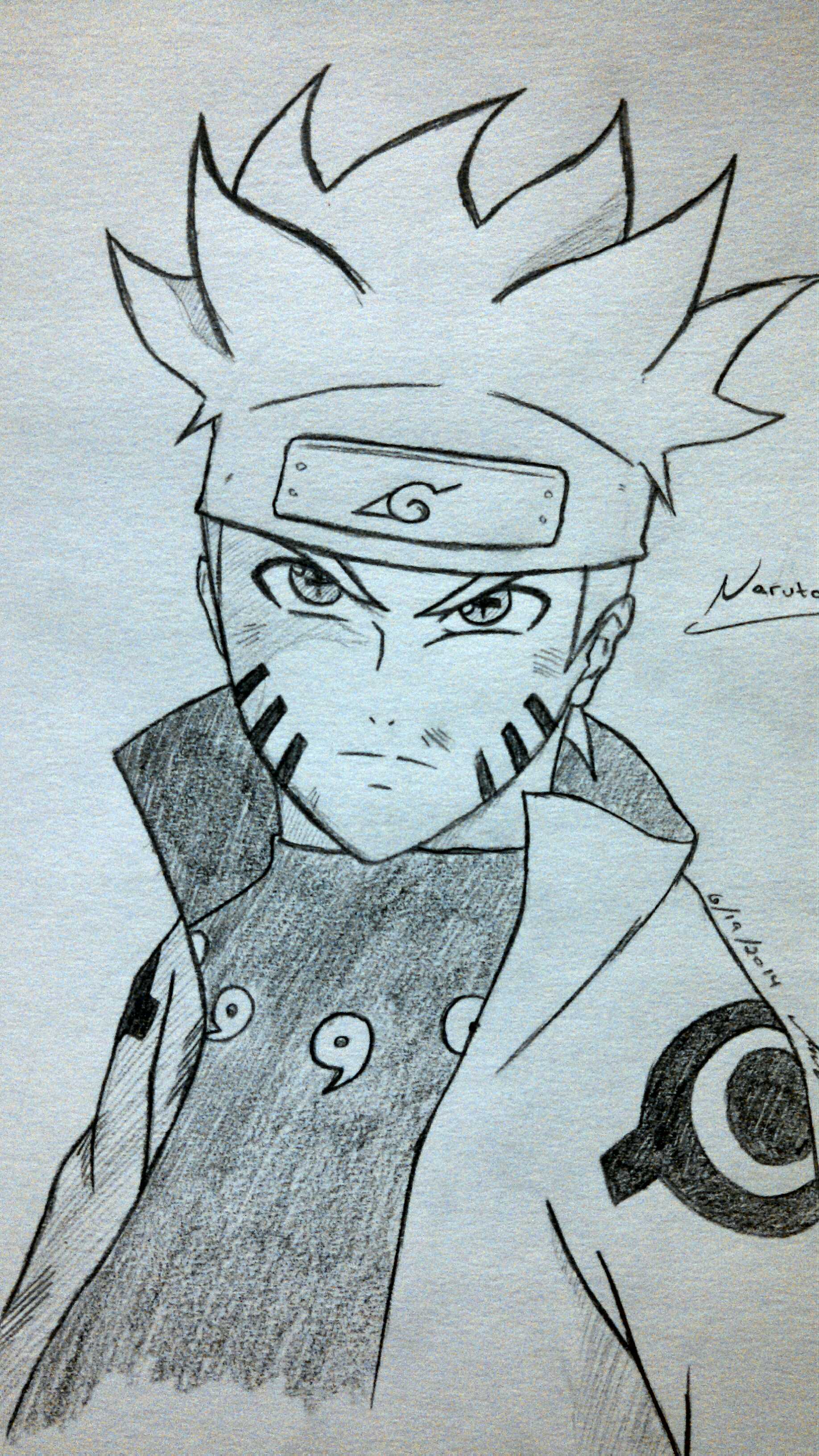 Drawing Pencil Art - Finished #narutosageofsixpath #drawing