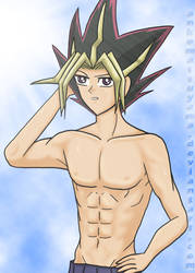 Yami Yugi shirtless by ankomatsuyama