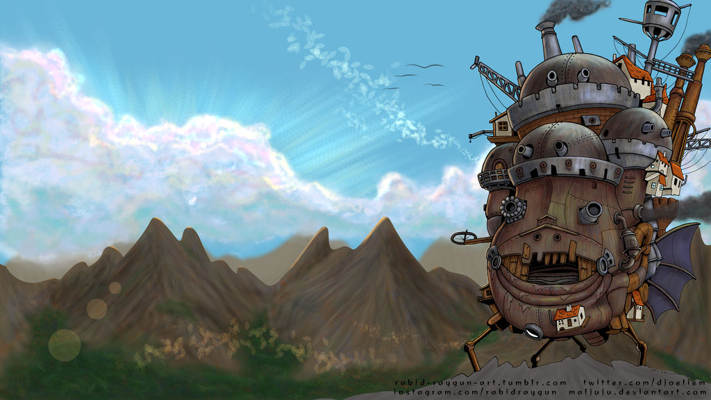 Howl's Moving Castle wallpaper by MalJuJu on DeviantArt Howl's Moving Castle wallpaper by MalJuJu on DeviantArt