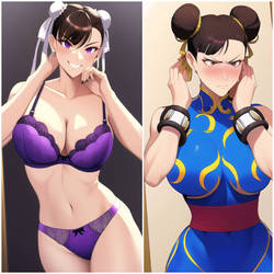 Chun-Li/Juri Han AI Generated Body Swap