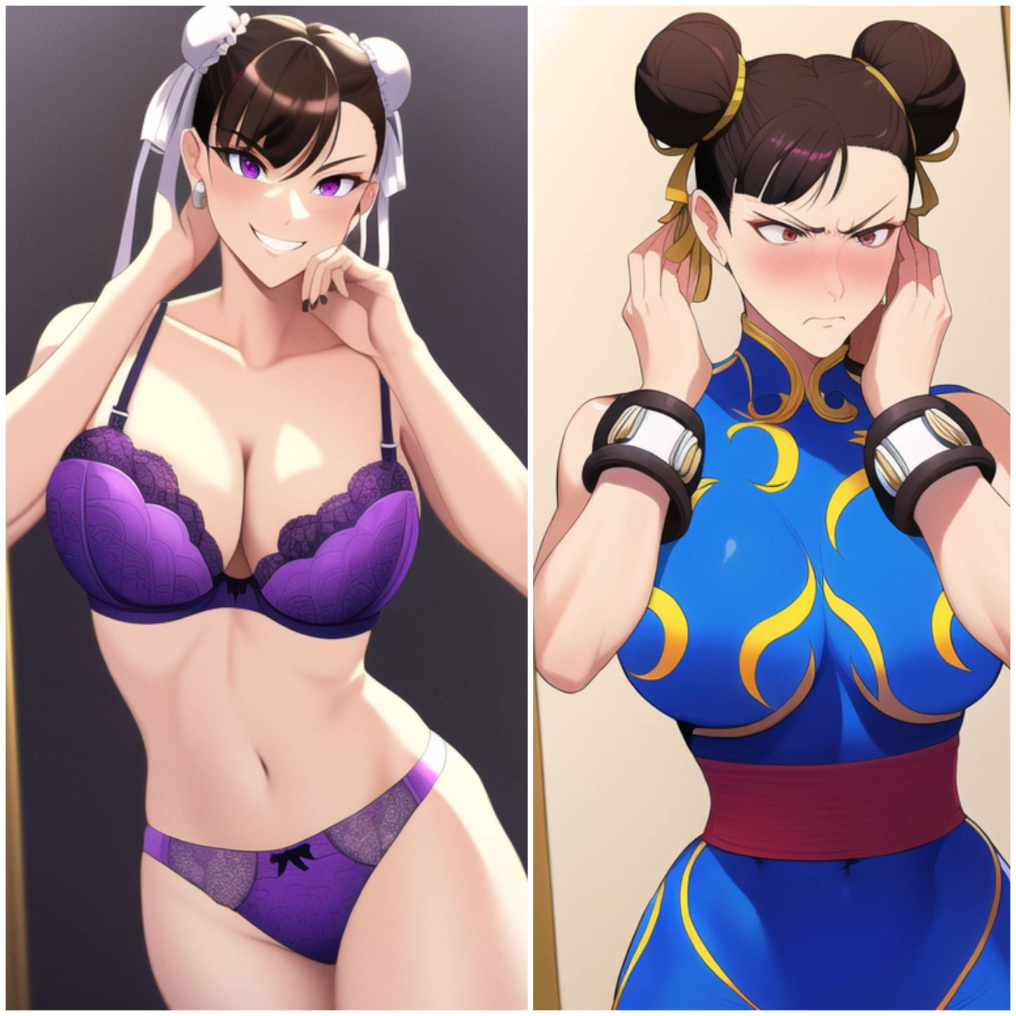 ChunLi/Juri Han AI Generated Body Swap by LordOfLowFrequency on DeviantArt