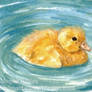 Yellow Duckling ACEO