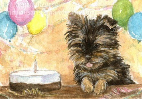 Birthday Party ACEO