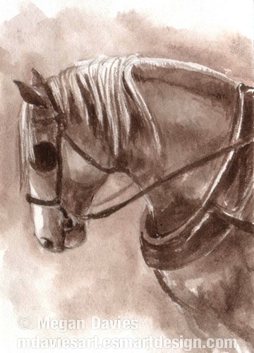 Draft Horse ACEO