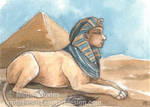 Egyptian Sphinx ACEO by Pannya