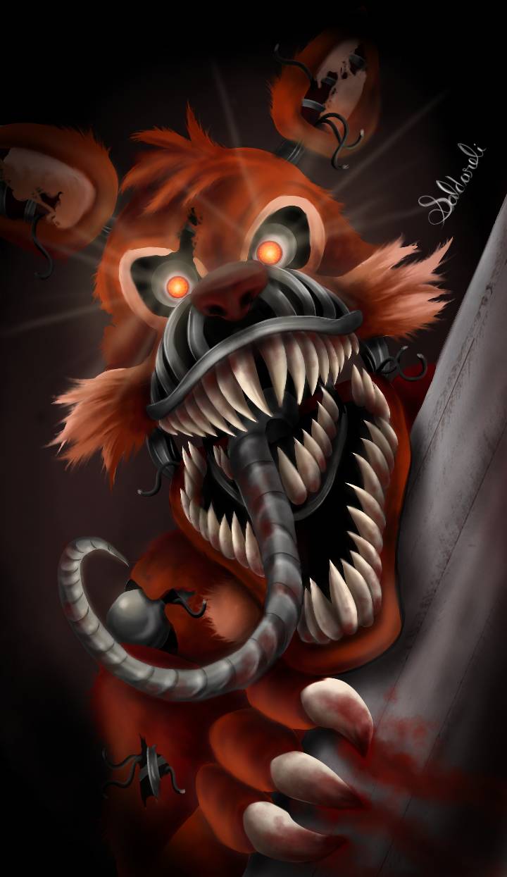 Nightmare Foxy Fnaf by IsaSaldareli on DeviantArt