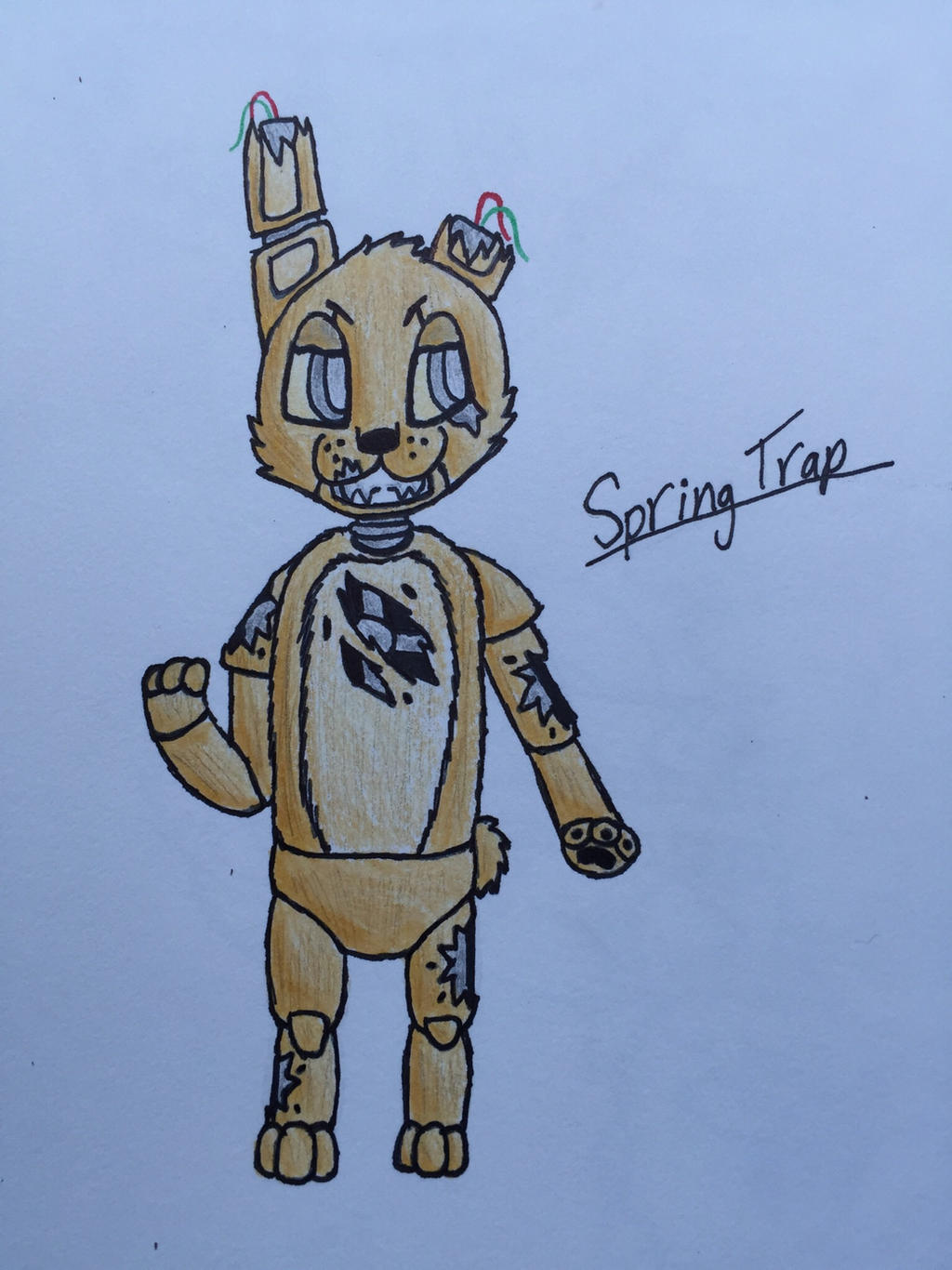 Springtap Art Springtrap (sketch) by MonsoonSkies on DeviantArt