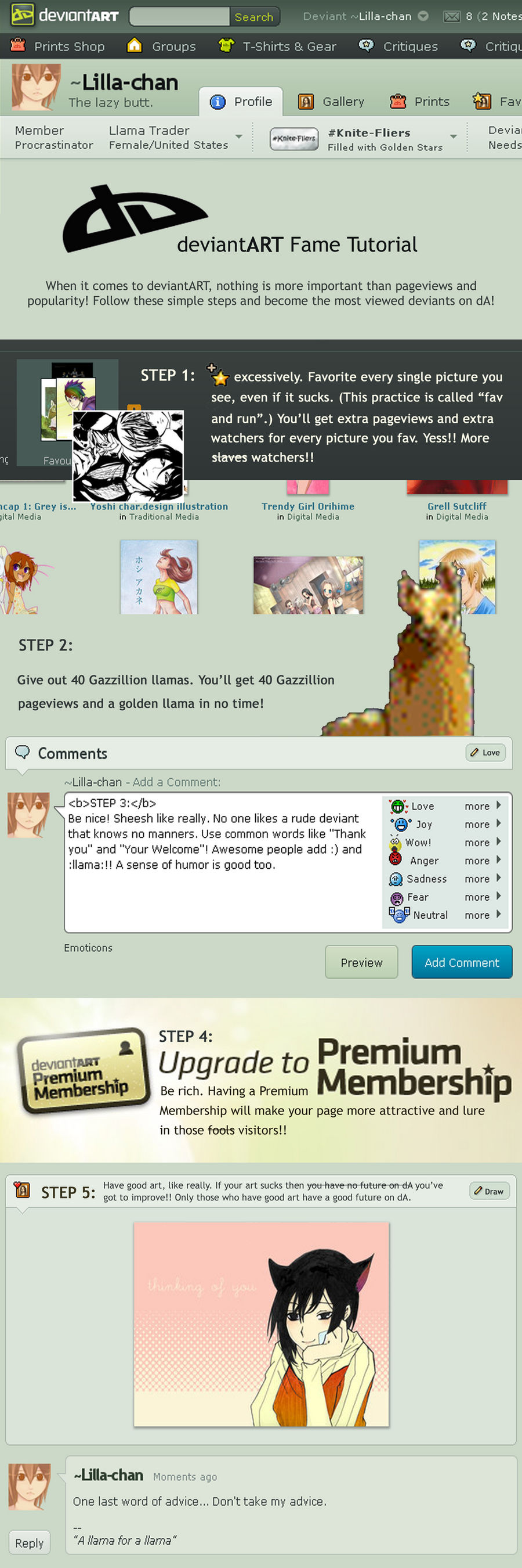 deviantART Fame Tutorial