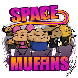 The Escapist: Space Muffins T-shirt Design