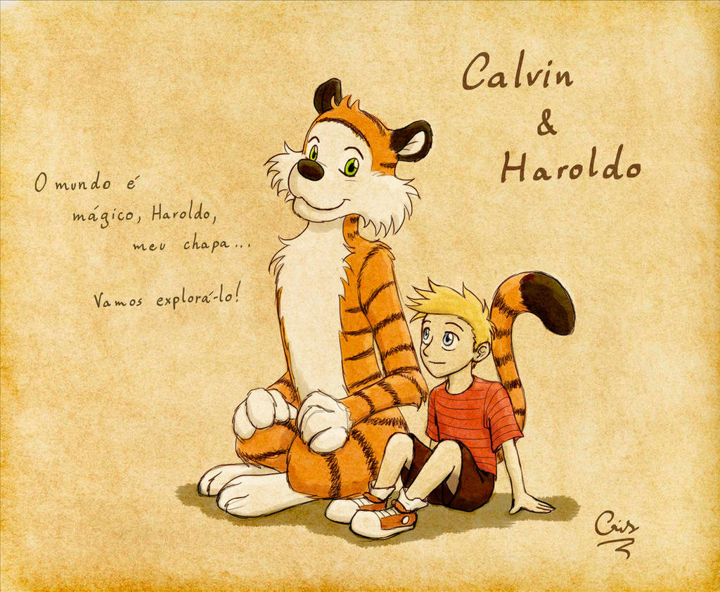 Calvin and Hobbes (Calvin e Haroldo) by Gata-flecha on DeviantArt
