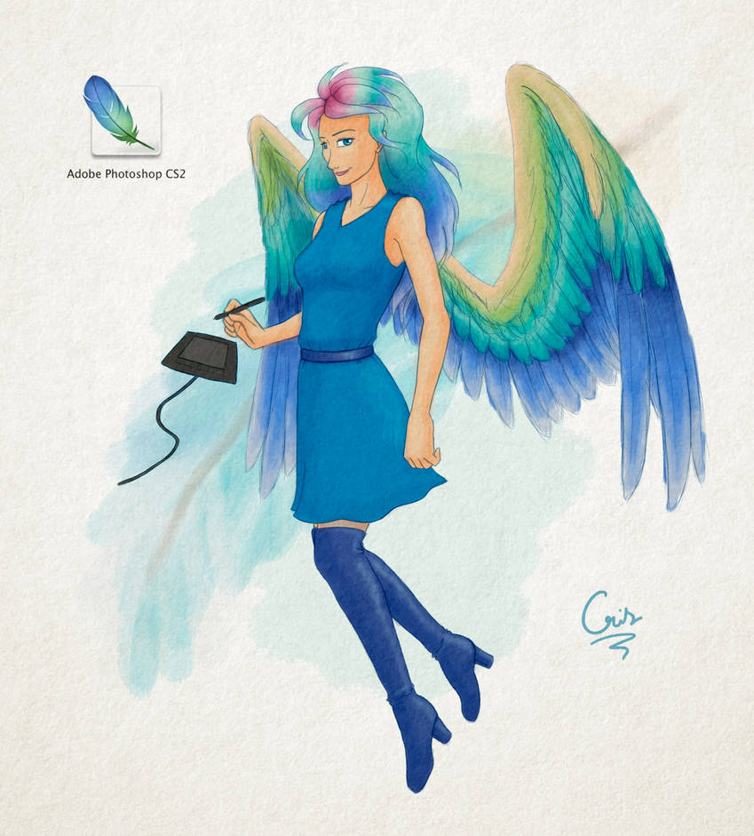 Photoshop CS2 Software Personification by Gata-flecha on DeviantArt