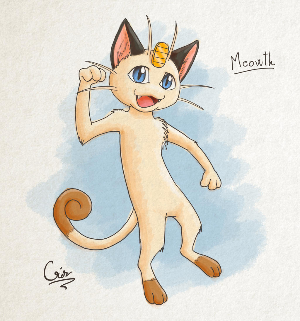 Meownth Meowth Fanart by Gata-flecha on DeviantArt