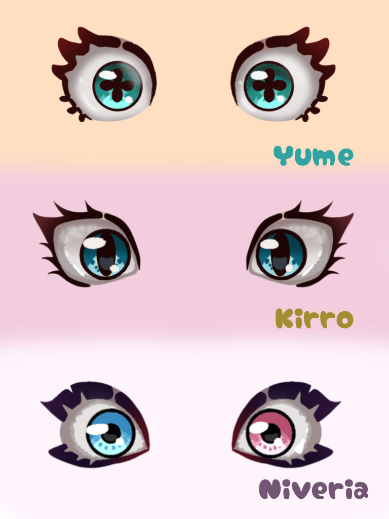 Oc Eye Types OC eyes by Niveria25 on DeviantArt