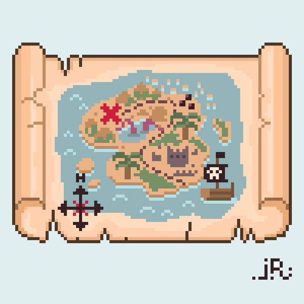 Treasure Map by DangerouslySlowCat on DeviantArt