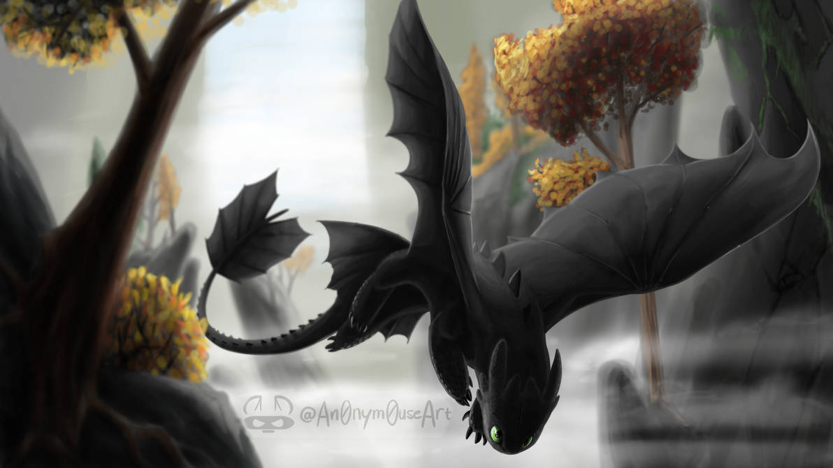 Toothless (Speedpaint) by An0nym0useArt on DeviantArt