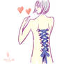 Seb's corset piercings sketch