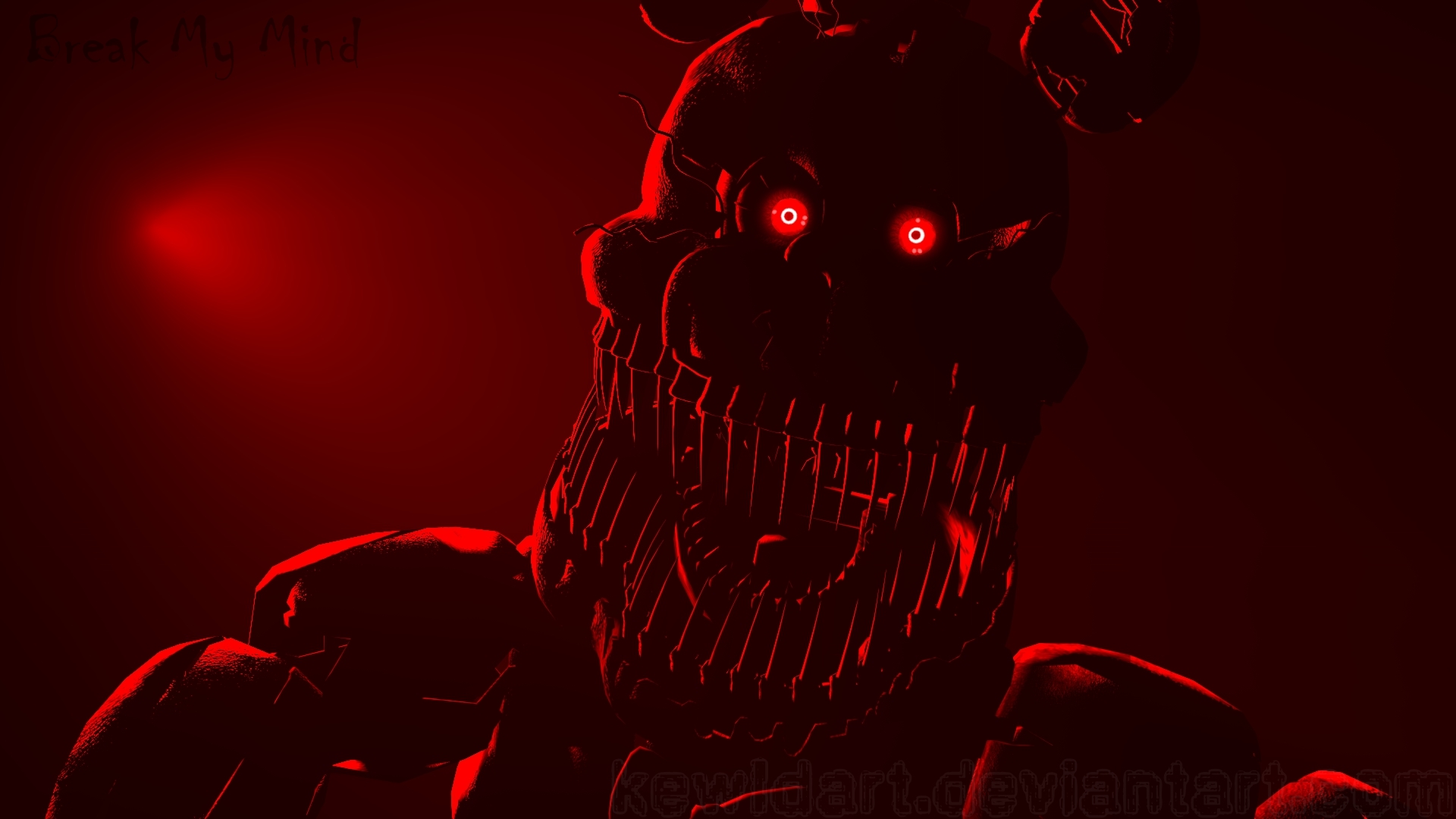 Nightmare Fredbear, five nights at freddys, fnaf, HD phone wallpaper