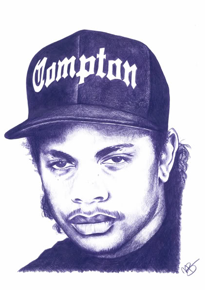 Eazy E Pencil Sketch