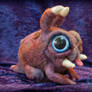 Needle-felted Zergling (view 1)