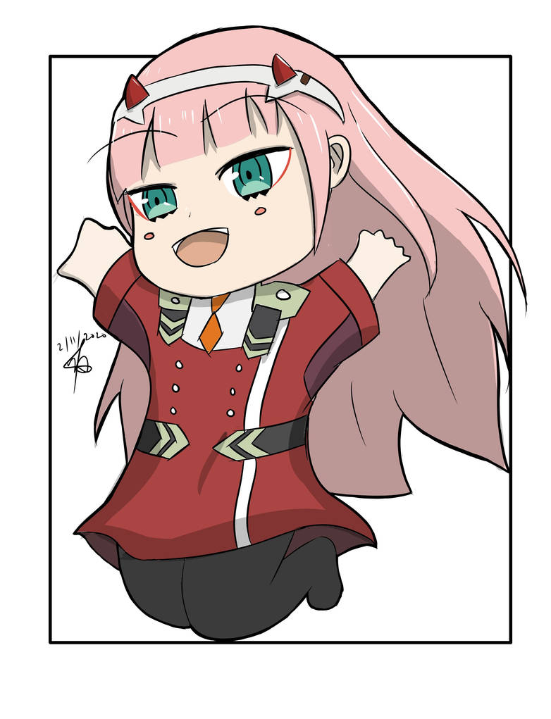 Chibi Zero Zero Two Chibi by NotSoArtworks on DeviantArt
