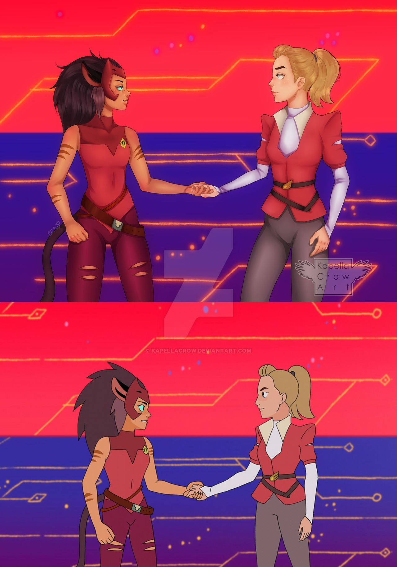 Catra and Adora by kapellacrow on DeviantArt
