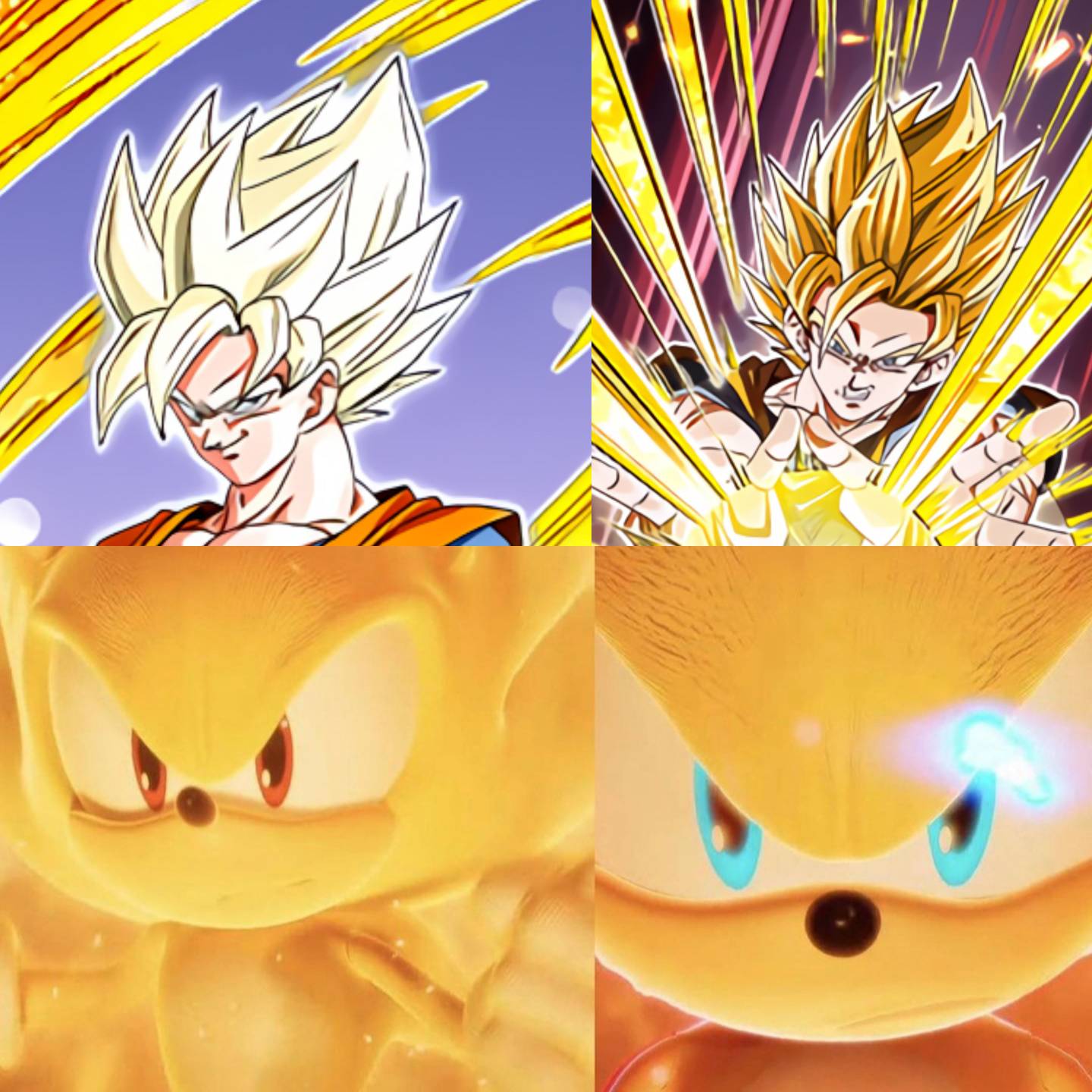 Zero Gravity 💫 on X: SSJ/SSJ2 Vs Super Sonic/Super Sonic 2   / X