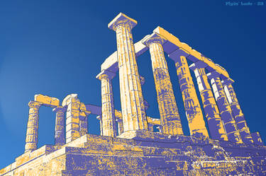 Temple of Poseidon at cape soumion (greece)