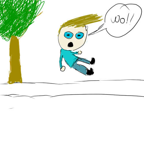 guy falling over by bleachisawesome22 on DeviantArt