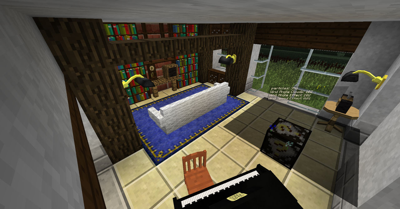 Modded Minecraft Living Room By