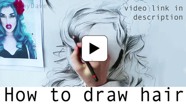 VIDEO / How to Draw Realistic, Artistic Hair