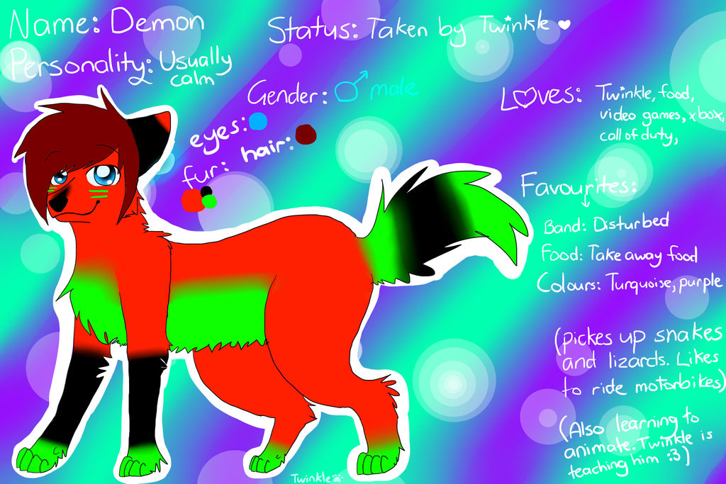 Demon Reference Sheet Demon reference sheet by TwinkleTehFoX on DeviantArt