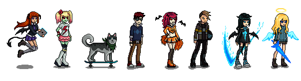 Limbo School characters sprites