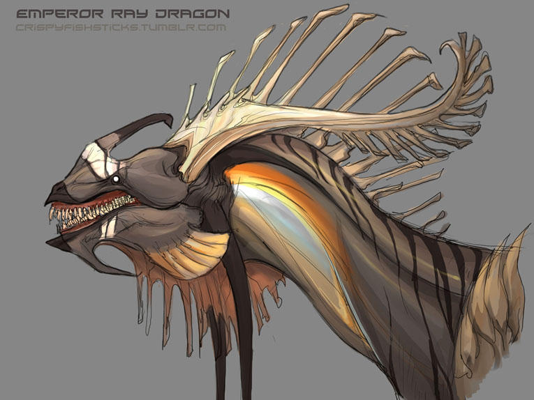 Dragon Ray R Emperor Ray Headshot by beastofoblivion on DeviantArt