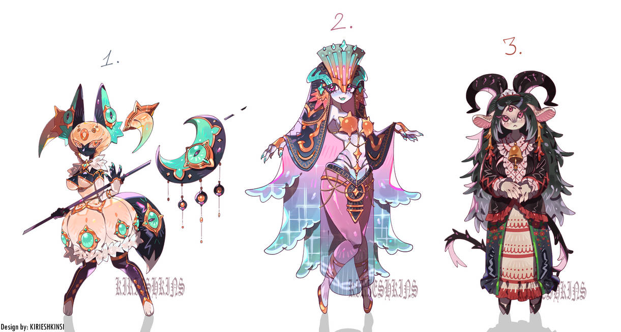 Pale Adoptable Deviantart ADOPTABLES PACK #5 by KIRIESHKINS on DeviantArt