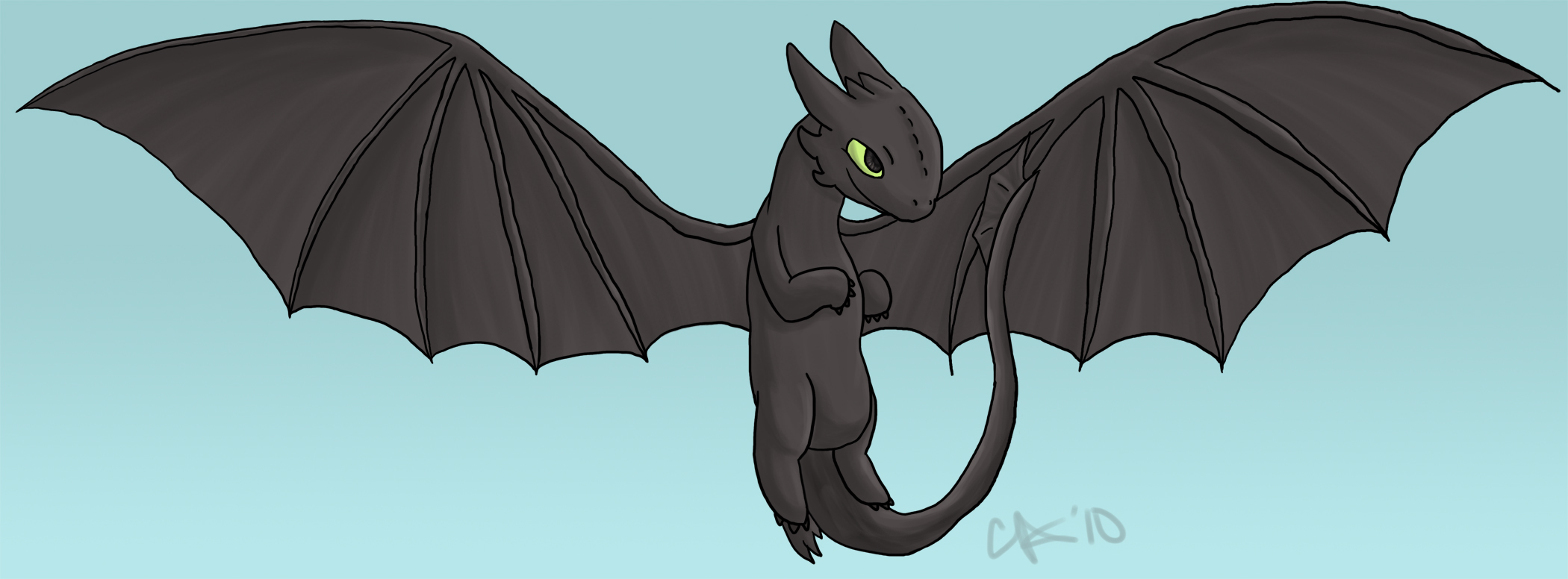 Toothless With Wind Toothless in the Sky by ebilartista on DeviantArt
