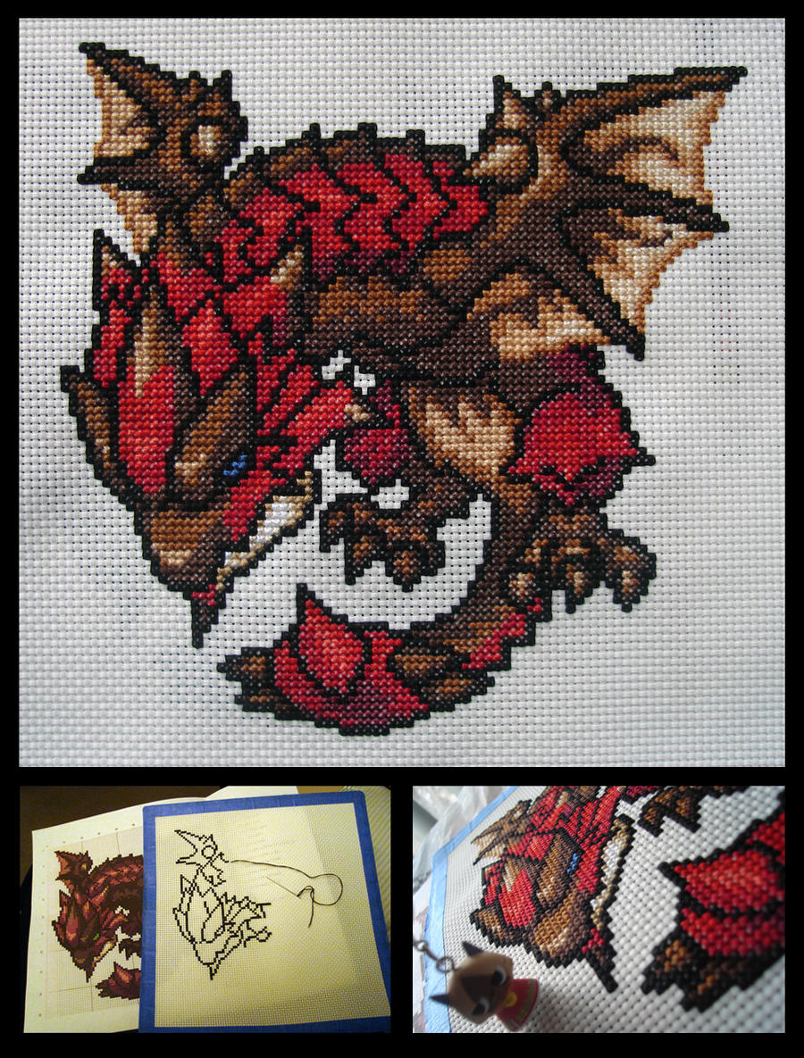Rathalos Shell Pattern threaded Rathalos sd by rockmanzero on DeviantArt