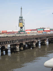 Port Railway track on Seabed