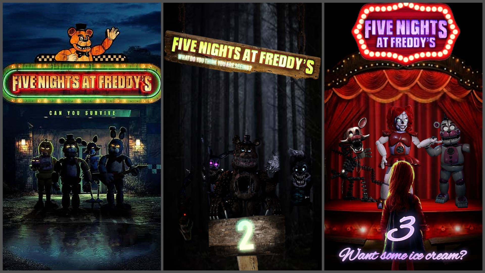 Five nights at freddy's 1,2 e 3 brasil