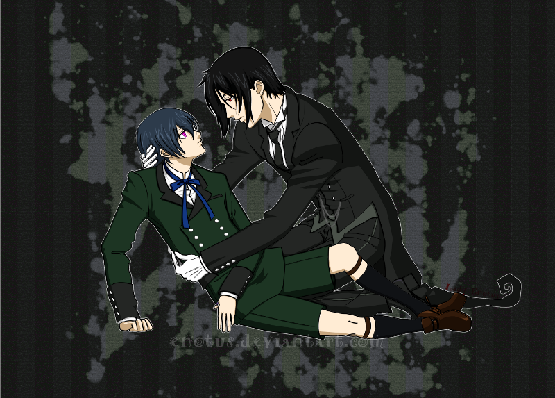 Ciel And Sebastian Kuroshitsuji Fan Art By Enotus On