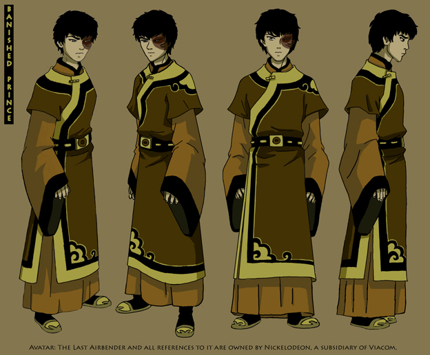 Zuko Color Pattern Zuko Model Sheet Colored by zuko-fans on DeviantArt